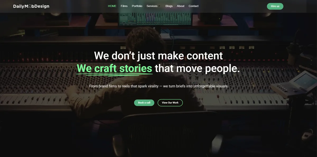 Daily Mob Design — Advertising Agency project by Business Volunteers